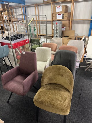 8x eetkamerstoelen, mix